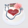 Торт женщине медсестре с сердцем №111198