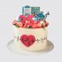 Торт с ягодами медсестре на юбилей 25 лет №111199