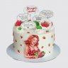 Белый торт с ягодами 45 баба Ягодка опять №111223