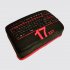 Черный торт клавиатура с красными цифрами на 17 лет №111234