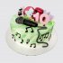 Торт микрофон на 10 лет с цветами и макарунами №111324