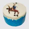 Детский торт борьба на 11 лет с шарами из мастики №111335