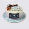 Праздничный торт на День Рождения в виде машины Лада №111376