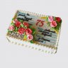 Торт в форме письма для девушки с ягодами №111409