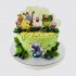 Детский торт с ягодами Поющие монстры мальчику на 6 лет №111453