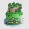 Торт с героями Поющие монстры на пряниках №111463