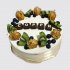 Белый торт с ягодами прости №111487