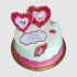 Торт с сердцами для любимой девушки прости №111500