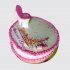 Торт для девочки на 20 лет унитаз с конфетти №111526
