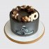 Черный торт со сладостями на 10 лет картинг №111543