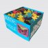 Торт на День Рождения в форме коробки с пазлами №111562