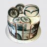 Торт для мужчины с автомобилем Мазда из пряника №111596