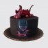 Черный торт вино с ягодами №111633