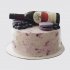 Торт с бутылкой вина и макарунами №111636