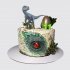 Торт на 11 лет с глазом динозавра №111653