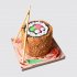 Торт в форме суши с палочками из мастики №111679