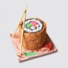 Шоколадный торт на День Рождения доченьки 11 лет суши и роллы №111678