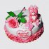 Детский торт любимой доченьке и внучке с мишкой и розой №111693