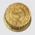 Торт в форме золотой монеты №111791