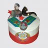 Торт с фотопечатью Сталина и газетами из мастики №111914