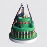Праздничный торт оружие на годовщину 20 лет №111933