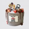 Торт на День Рождения для качка с печеньем и ягодами №111989