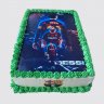 Двухъярусный торт ребенку на годовщину 5 лет Месси №112016