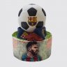 Торт в виде футбольного поля Месси на День Рождения мужчине №112026