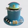 Торт гаишнику на День Рождения в виде дороги №112055