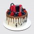 Торт с шоколадной глазурью и ягодами баян №112160
