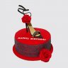 Красный торт в виде обуви №112237