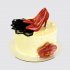 Праздничный торт женская обувь с цветком №112244