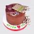 Шоколадный торт мальчику на 14 лет с кошельком и паспортом №112271