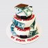 Трехъярусный торт с кошельком на День Рождения мужчине с деньгами №112273