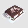 Шоколадный торт наполненный деньгами №112278