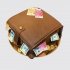 Шоколадный торт денежный кошелек №112282