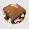 Торт на юбилей мальчику 25 лет кошелек с деньгами №112281