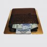 Черный торт в форме кошелька с деньгами №112283