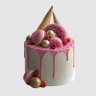 Классический торт рожок с ягодами №112398