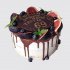 Торт с шоколадом и ягодами на 69 лет дедуле, папе, тестю №112424