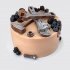 Шоколадный торт с ягодами и инструментами слесаря №112467