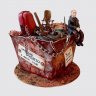 Торт в форме автомобиля слесарю на 50 лет №112477