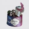 Праздничный торт парню и девушке с цветами и ягодами №112525