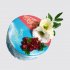 Торт на День Рождения бабушке и внуку с цветами и ягодами №112553