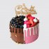 Торт для двоих бабушке и внуку на День Рождения с ягодами №112563
