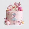 Торт на День Рождения племяннице с фотопечатью №112580