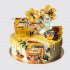 Торт на День Рождения 90 лет пчеловоду с бочками меда №112600