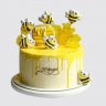 Классический торт пчеловоду с пчелами из мастики №112604