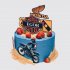 Торт племяннику мотоциклисту с ягодами №112615