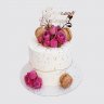 Торт с цветами и шарами из мастики любимой невестке №112632